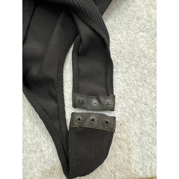 Topshop Black Ribbed Turtleneck Blouse - Picture 7 of 9